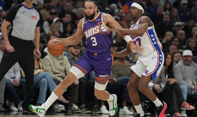 恩比德33+9马克西29+9+6 狄龙空砍28分76人客胜太阳