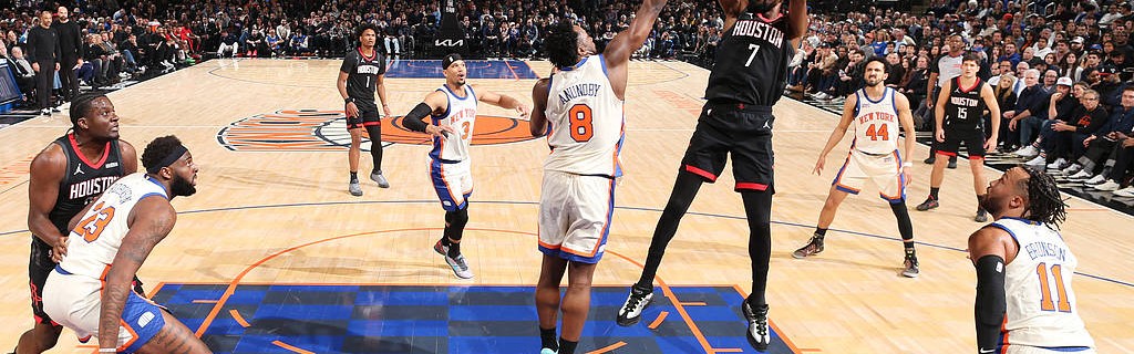 杜兰特空砍30分 唐斯25分尼克斯战胜火箭