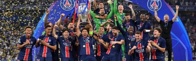 三冠王！欧冠巴黎圣日耳曼5-0横扫国米创历史最大分差